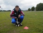 Kyrre med hunden til Trond